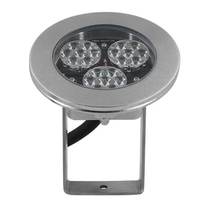 18W Pool Light LED Underwater 316L Stainless Steel IP68 Waterproof Submersible DMX512 Control 10-90 Beam Angle for Pools