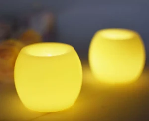 Creative Spherical LED Electronic Candle Light - Flameless, Safe & Decorative For Home, Party & Camping