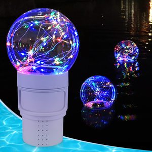 Cootway Pool Chlorinator Waterproof Solar Light IP67 Decoration Lights for Events Floating Light