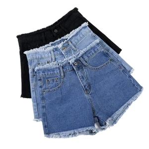 Plus Size Jeans Women's Summer Denim Shorts New Korean Style Loose Wide-Leg Slimming High-Waist Thin A-Line Straight Waist