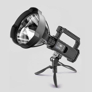 New Hot Portable Light Outdoor LED Handheld Flashlight Camping Light High-power Waterproof USB Charging Strong Light Searchlight