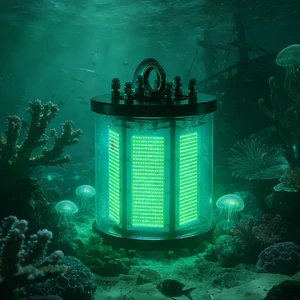 Super Bright Blue Green LED Fishing Light IP68 Waterproof Underwater Attracting Lamp 50m Lighting Distance for