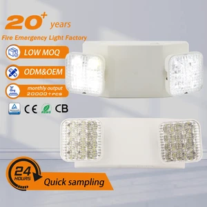 Tuoming Modern Hotel Fire Led Emergency Lamp Rechargeable Spotlights Emergency Lights twin spot