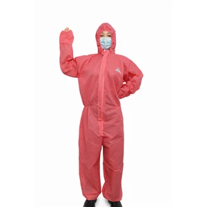 Protective Disposable SMS Microporous Anti-Static Waterproof Cleanroom Coverall Limited-Splash Protection for Lab Use