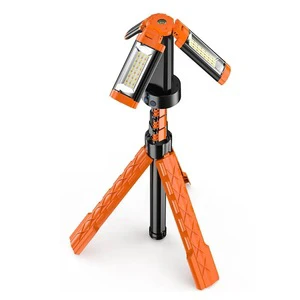 Outdoor Camp Lantern With Tripod Stand Folding 360 Degree LED Work Light Hanging Hook Power Bank Portable Camping Light