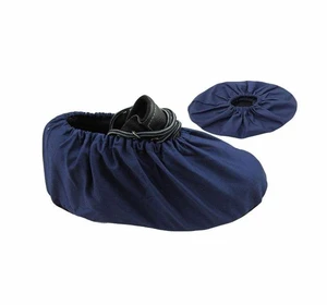 USA Direct High Quality Reusable Comfortable Anti Slip Cotton Plain Toe Safety Shoe Covers Pull-On Closure Multi-Color