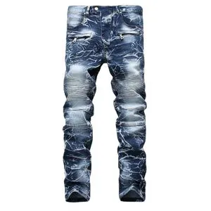 2026 Casual Plus-size Breathable Washed Winter Autumn Retro Fashion Trend Handsome Everyday Leg Jeans Men