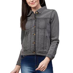 denim jacket Hot Selling Women Jeans Jacket With Custom Made Design Women Denim Jacket for Outdoor Use Reasonable Price OEM