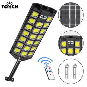 8000Lm Solar Street Light IP65 Waterproof Outdoor LED Security Lamp With Motion Sensor Remote Control for Yard Path