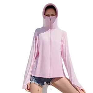 New Ice Silk Sunscreen Clothes Women's Outdoor Uv Protection Sun Protection Clothing