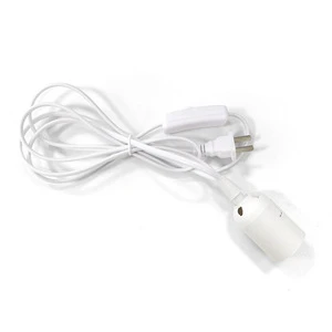 303 Switch Wire E27 Screw-Lock Lamp Holder National Standard Flat Plug Table Lamp Power Cord Plug Wire Simple Lamp Holder