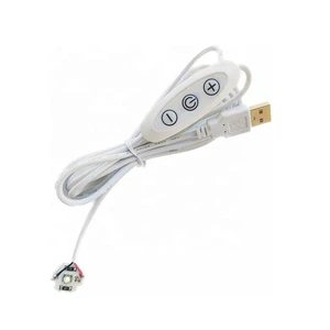 USB LED Stepless Dimmer with 5W Light Board 5050 Warm Light 5050 Dimmer