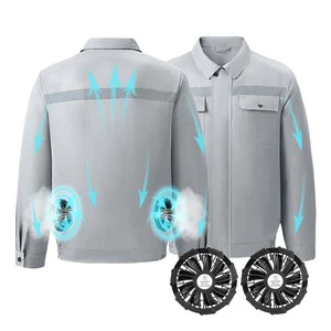 Summer Air Conditioned Clothes Fan Jacket 3-Speed Adjustable Ac Jacket Sun Protection Cooling Jacket For Outdoors