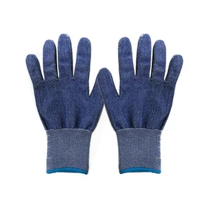 7G RTS China Wholesale Cleaning Glove Black White Two Colors Work Safety Hand Anti-cut Gloves Steel Industrial Construction