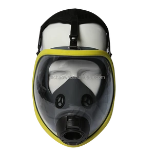 New Design CE Certification Yellow High Quality Full Face Gas Mask for SCBA