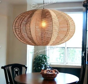 Hot Sale Natural Bamboo Handmade Rattan Pendant Lamp Modern Decoration Woven Lamp for Apartment Bedroom Living Room for Hotel