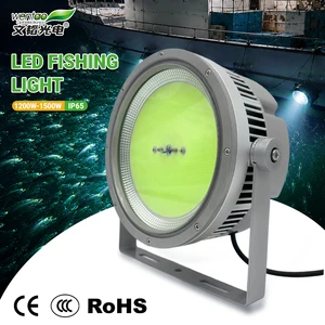1200W/1500W COB Powerful Green Light Fishing Catching Night Lamp Gathering Ocean Boat LED Fishing Light For Night Fishing Boat