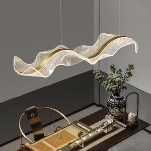 SIMIG Kitchen Bars Long Pendant Light Nordic Modern LED Hanging Lamp Gold Luxury Large Acrylic Chandelier