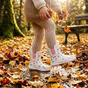 Wholesale Bulk Toddler Rubber Rain Boots Waterproof Non Slip Ankle Wellies For Baby Boutique Supermarket Retail Stock Supply