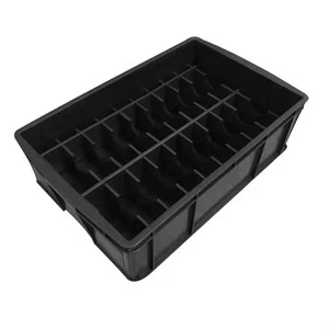 ALLESD Black Color ISO CE Certified Economical Factory Supply Cleanroom ESD Mobile Plastic Box