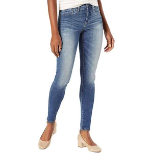 Fashionable Women's Regular Fit Mid Waist Winter Jeans with Button Fly Comfortable Casual Style 100% Cotton Breathable