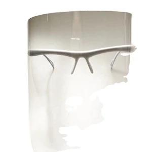 Transparent Anti-Fog Face Shield With Glasses Frame Disposable Eye Protection