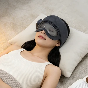 Factory Custom New Product Grey Breathable Airbag Massage To Relieve Head Fatigue Eye Massager With Heat Compression