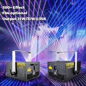 20w 30w Outdoor IP65 IP54 Dj Disco Rgb 3D Animation Logo Effect Sky Professional Programmable Ilda Laser Light Show Projector