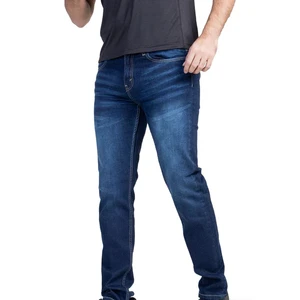 2024 Men's Plus Size Straight Knitted Jeans Regular Fit Breathable Waterproof Eco-Friendly Casual Wear