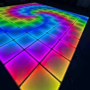 3d Led Infinity Plexiglass Pool Cover Mirror Magnetic Wedding Elegant Glass Dance LED Floor