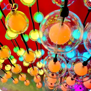 Waterproof IP65 Outdoor Decor Illumination SMD3535 DC24V WS2811 3D Pixel Ball Christmas String Lights for Party Holiday Festival