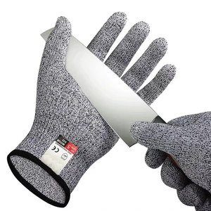 Food Grade Level 5 HPPE Hand Safety Work Anti Cut Resistant Gloves for Chef Cooking Hand Gloves