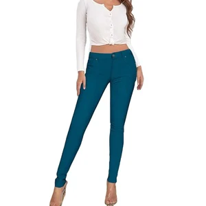 OEM Women's Casual Skinny Harem Pants Office Pants Butt Lifting Enhanced Flexibility Pockets Washed Quick Dry Breathable