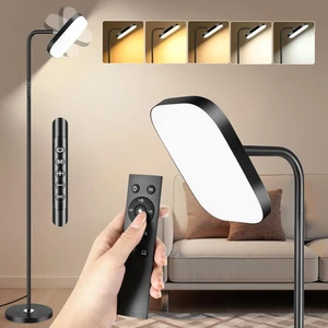 Living Room Floor Lamp, 36W LED Uplighter, Dimmable Modern Floor Lamp with Remote Control & Touch Control