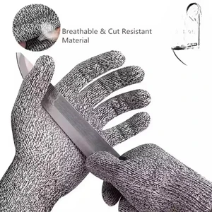 2pcs Level 5 Cut Resistant Gloves Stylish Anti-Cut Protection Gloves with Different Styles