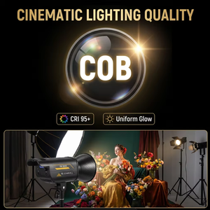 Professional High-brightness Video Light Stepless Dimming 150W COB Fill Light Video Lighting Live Streaming Equipment