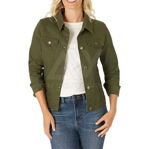 Wholesale Breathable Women's Jeans Denim Jacket with Custom Logo Design for Outdoor Winter Seasons Ladies and Girls in Stock