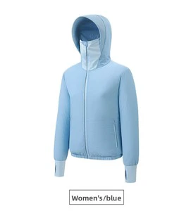 Wholesale Custom New Smart Fan Clothing Breathable 100% Polyester Sun Protection Rash Guard Charging Cooling Cycling Fishing