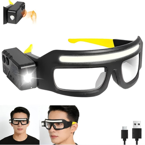 Motion Sensor LED Headlamp, 800mAh USB-C Rechargeable, COB Floodlight, IP55 Waterproof, Adjustable Head Torch For Camping