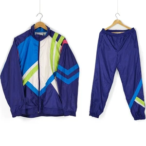 Wholesale Plus Size Slim Fit Vintage Nylon Winter Windbreaker Set