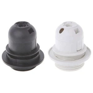 Half-thread Plastic Lamp Socket E26 Edison Style Pendant Light Bulb Holder 250V 4A