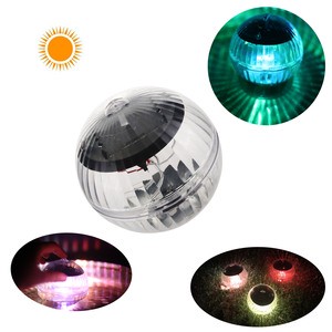 RGB Underwater LED Disco Light Solar Water Drift Lamp Pool Floating Lights Pond Pool Decor Baby Kids Shower Ball Toy