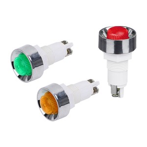 PL Series Plastic Signal Indicator AC/DC 12V 24V 36V LED Colorful Panel Indicator Light Signal Pilot Light Indicator Lamp
