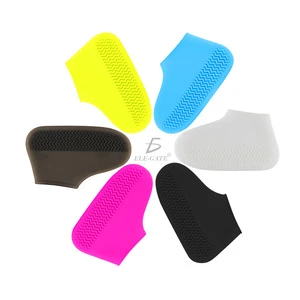 ELE-GATE M Size Safety Shoe Covers Waterproof Rubber Protector with Pull-On Closure for Tennis Shoes