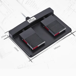 XURUI Electrical Double Pedal Foot Switch XF-1D