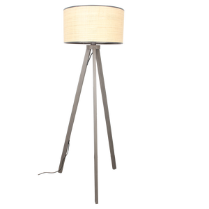 Modern Solid Bamboo Floor Lamp Standing Lamps for Living Room Wood Light Bedside Bedroom Restaurant Lampshade Vintage French