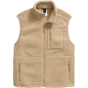 Low MOQ Regular Fit Vertical Zip Chest Pocket Cozy High-pile Fleece Vest Women