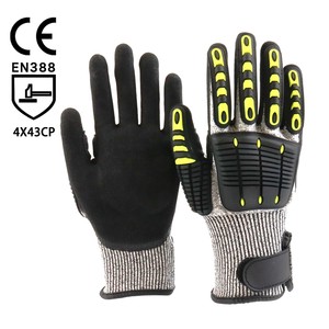 SONICE Personal Protective Equipment Protective Guantes De Nitrilo Safety Mechanic Working Cut Resistant Impact Gloves