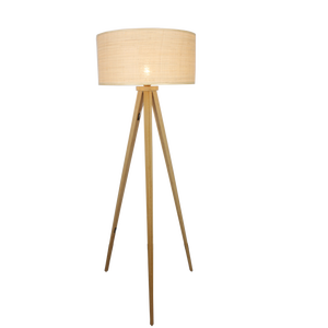 Modern Solid Bamboo Floor Lamp Standing Lamps for Living Room Home Decor Bedside Bedroom Restaurant Lampshade Indoor Lighting