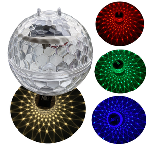 New Multi Color Changing LED Small Garden Solar Floating Pool Projector Light With Button Control